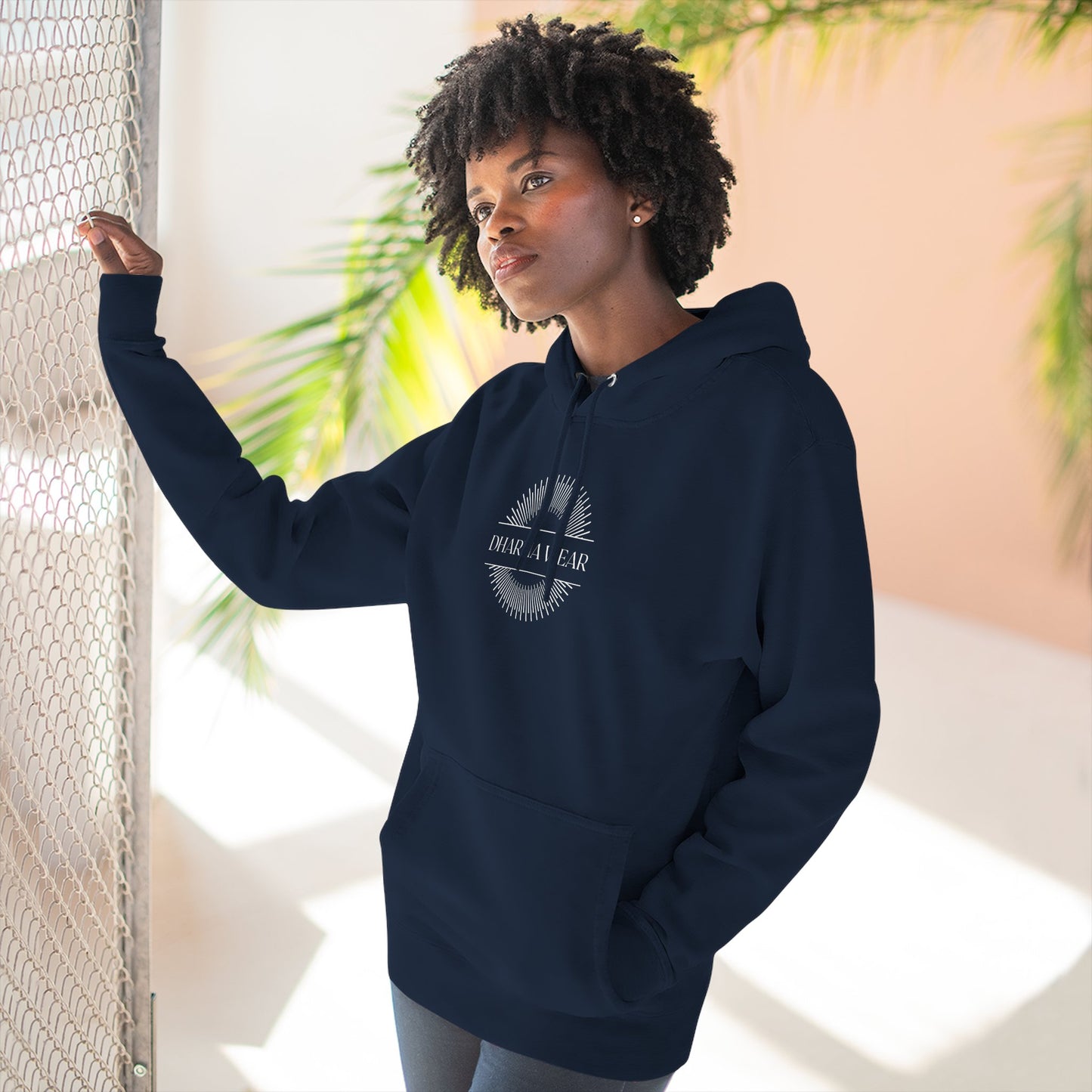 Shakti Power Sweatshirt Fleece Hoodie Navy, Women