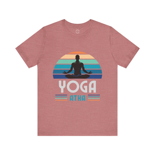 Yoga Atha Cotton T-Shirt Heather Mauve, Men