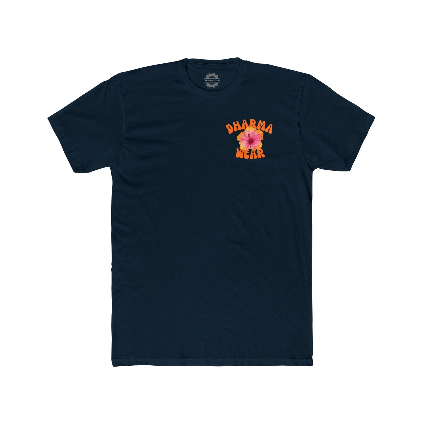 Hibiscus Flower Tee Solid Light Grey, Men