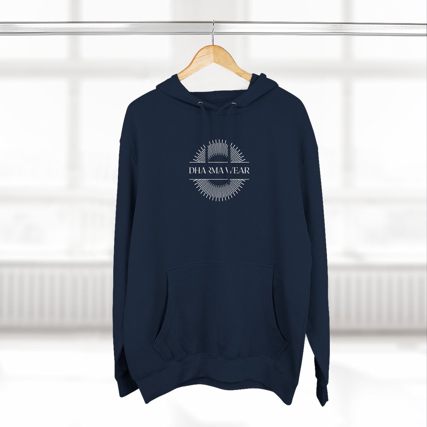 Anti Yoga Yoga Club Sweatshirt Fleece Hoodie Navy, Women