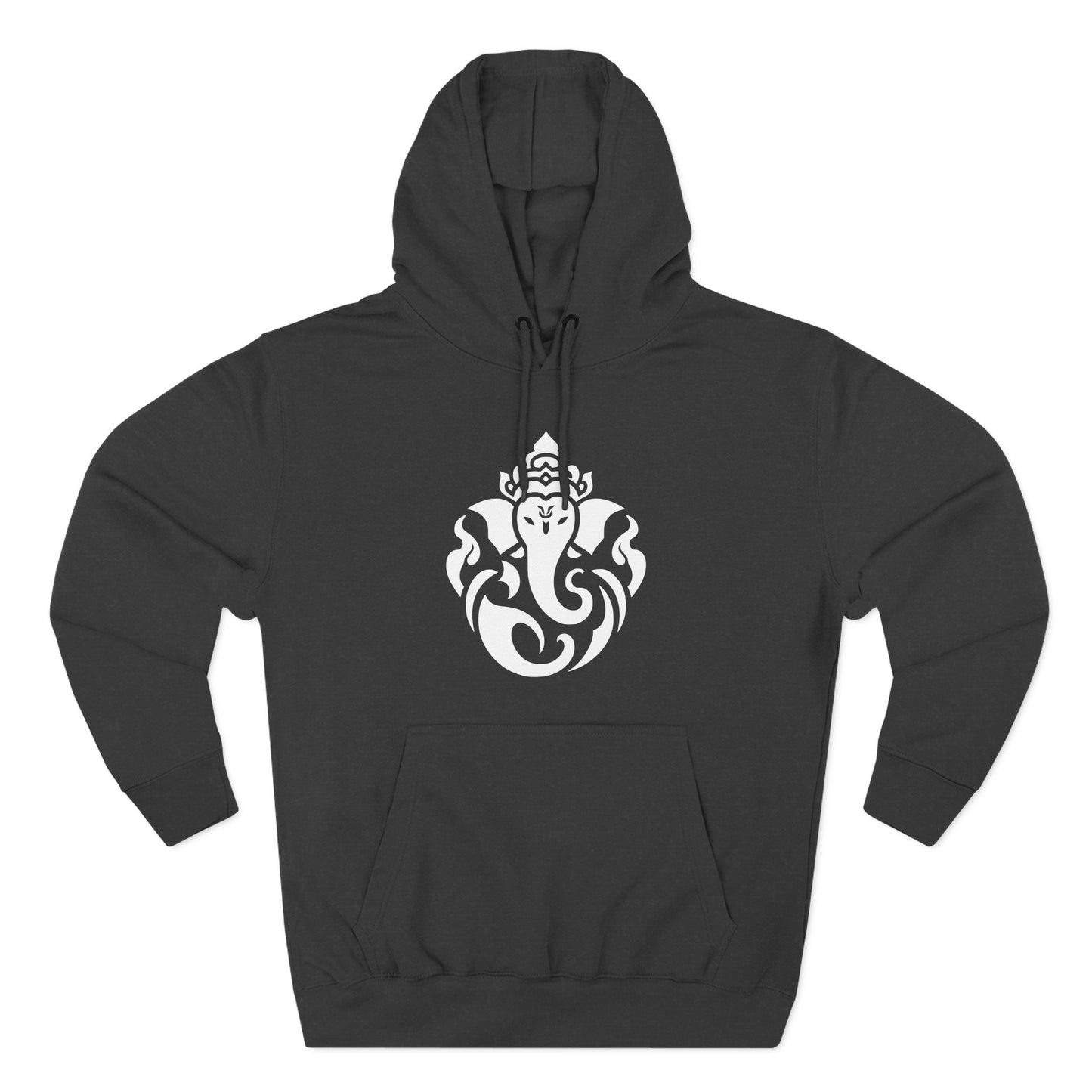 Ganesha Sweatshirt Fleece Hoodie White, Women