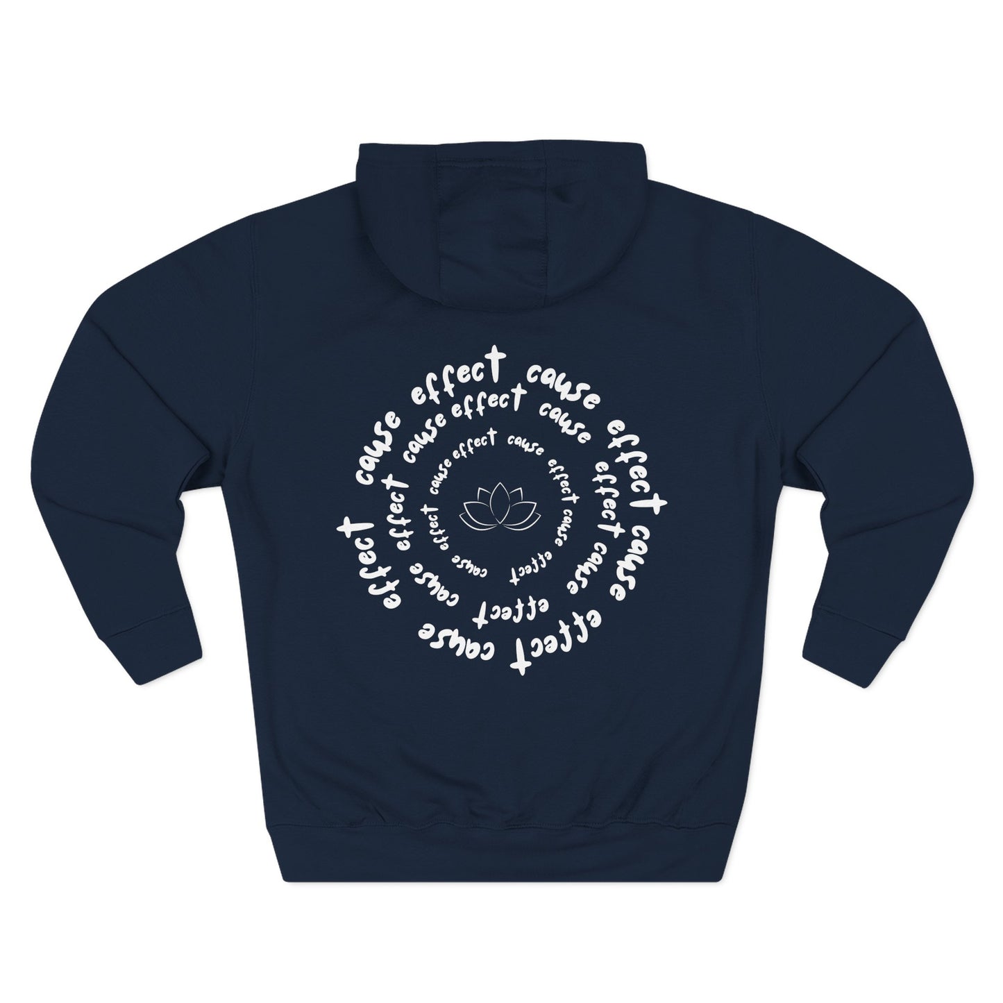 Karma Cause and Effect Sweatshirt Fleece Hoodie Charcoal Heather, Women