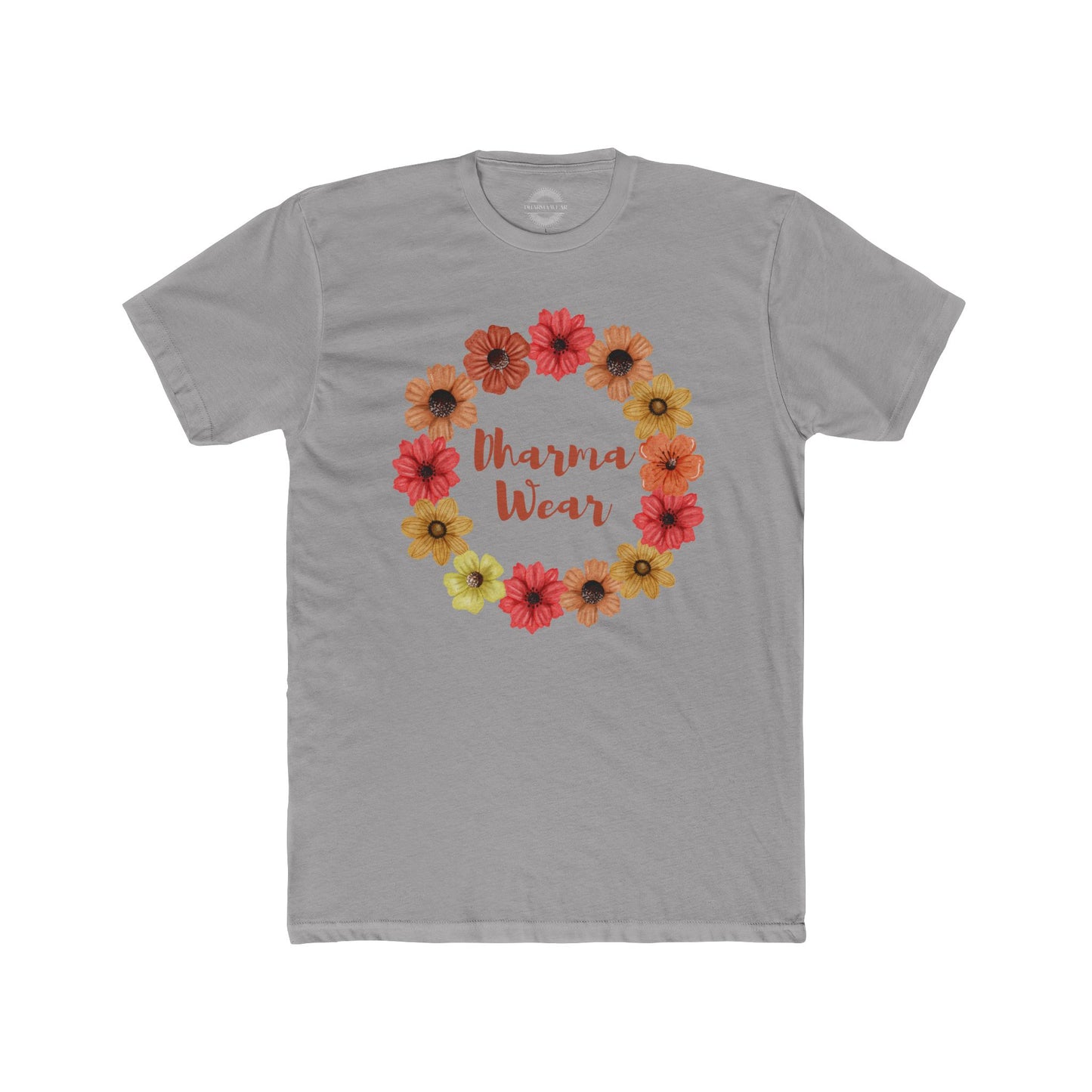 Flower Power T-shirt Solid Dark Chocolate, Women