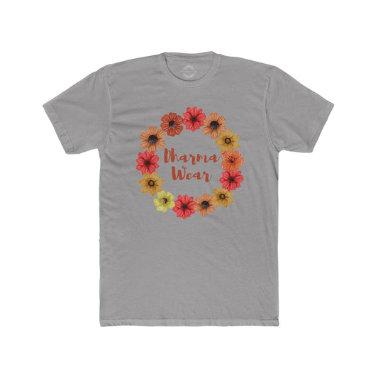 Flower Power T-shirt Solid Light Gray, Women