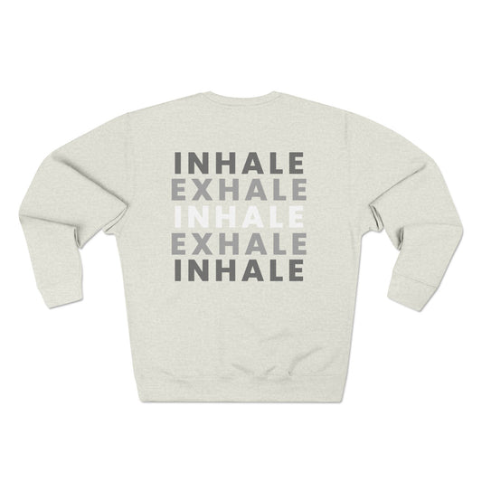 Inhale Exhale Crewneck Sweatshirt Oatmeal Heather, Women