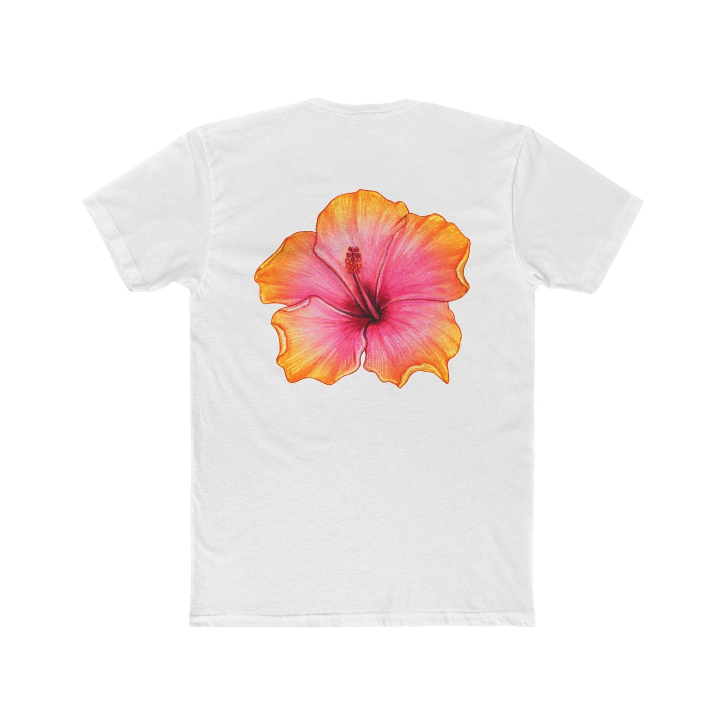 Hibiscus Flower Tee Solid Royal, Men