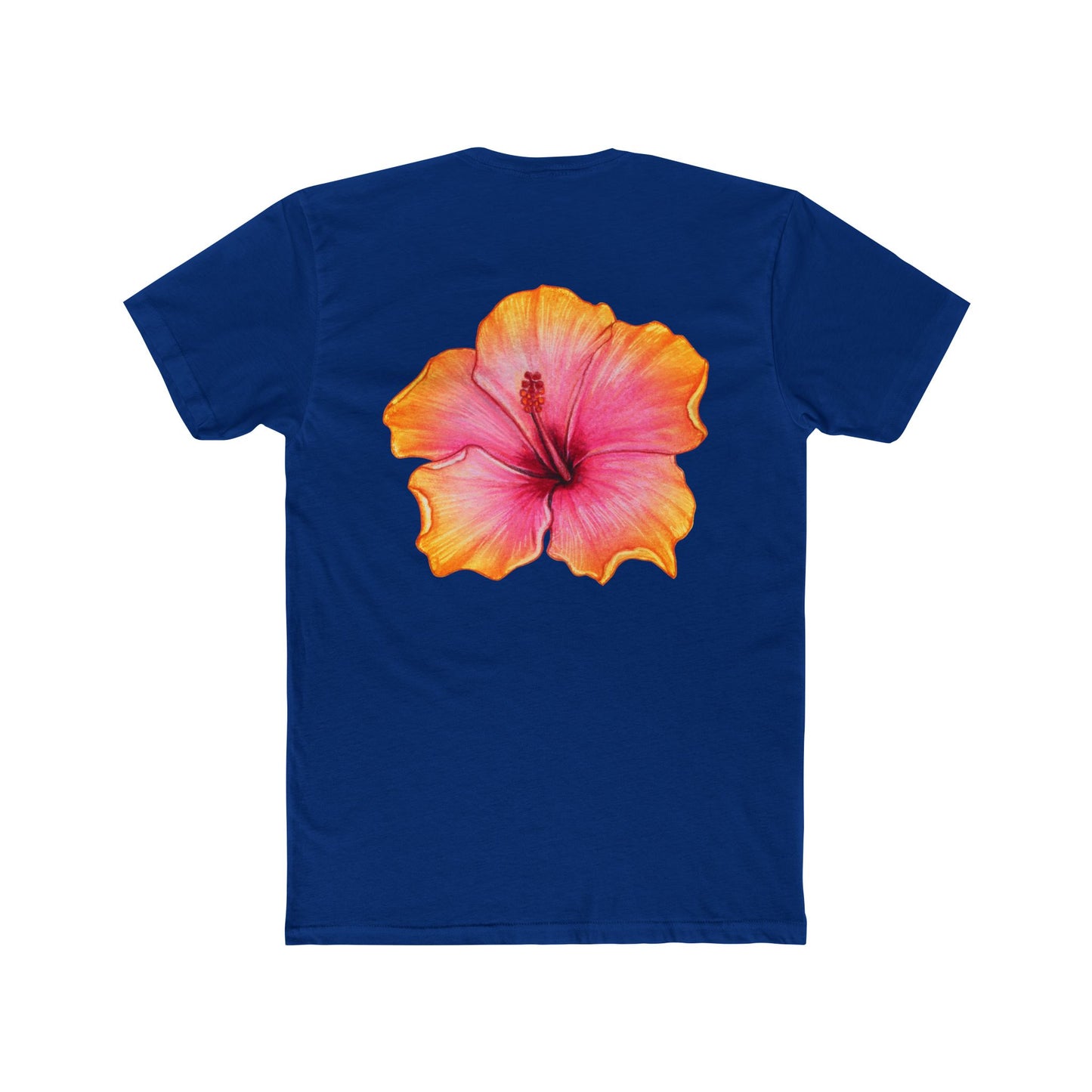 Hibiscus Flower Tee Solid Dark Chocolate, Men