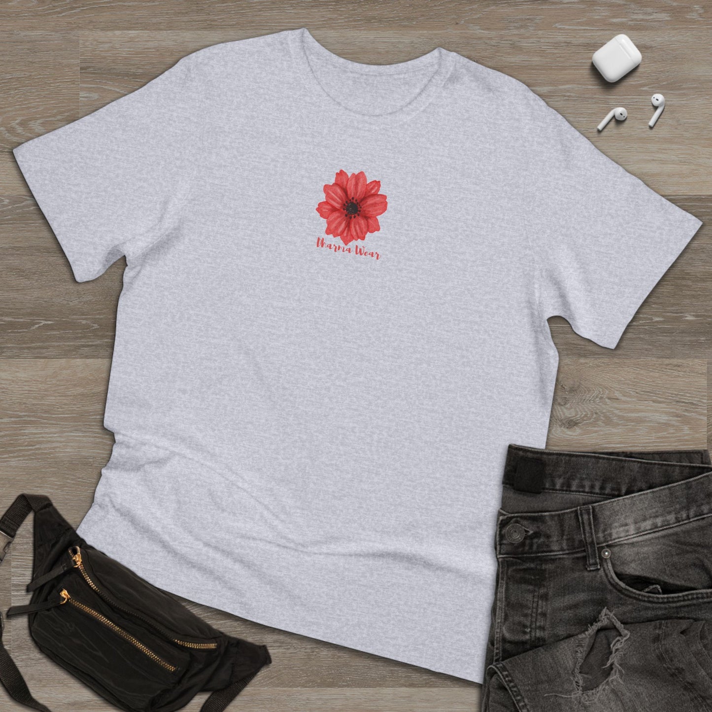 Buttercup Pink Flower Print T-shirt White, Women