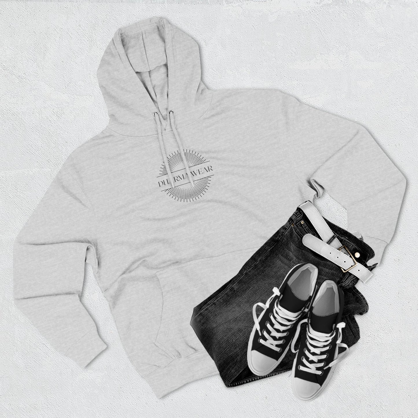 Karma Cause and Effect Sweatshirt Fleece Hoodie Heather Grey, Women