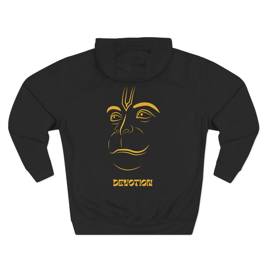 Hanuman Devotion Sweatshirt Fleece Hoodie, Men