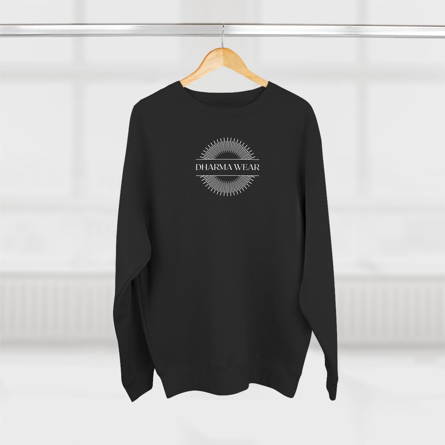 Inhale Exhale Crewneck Sweatshirt Black, Women