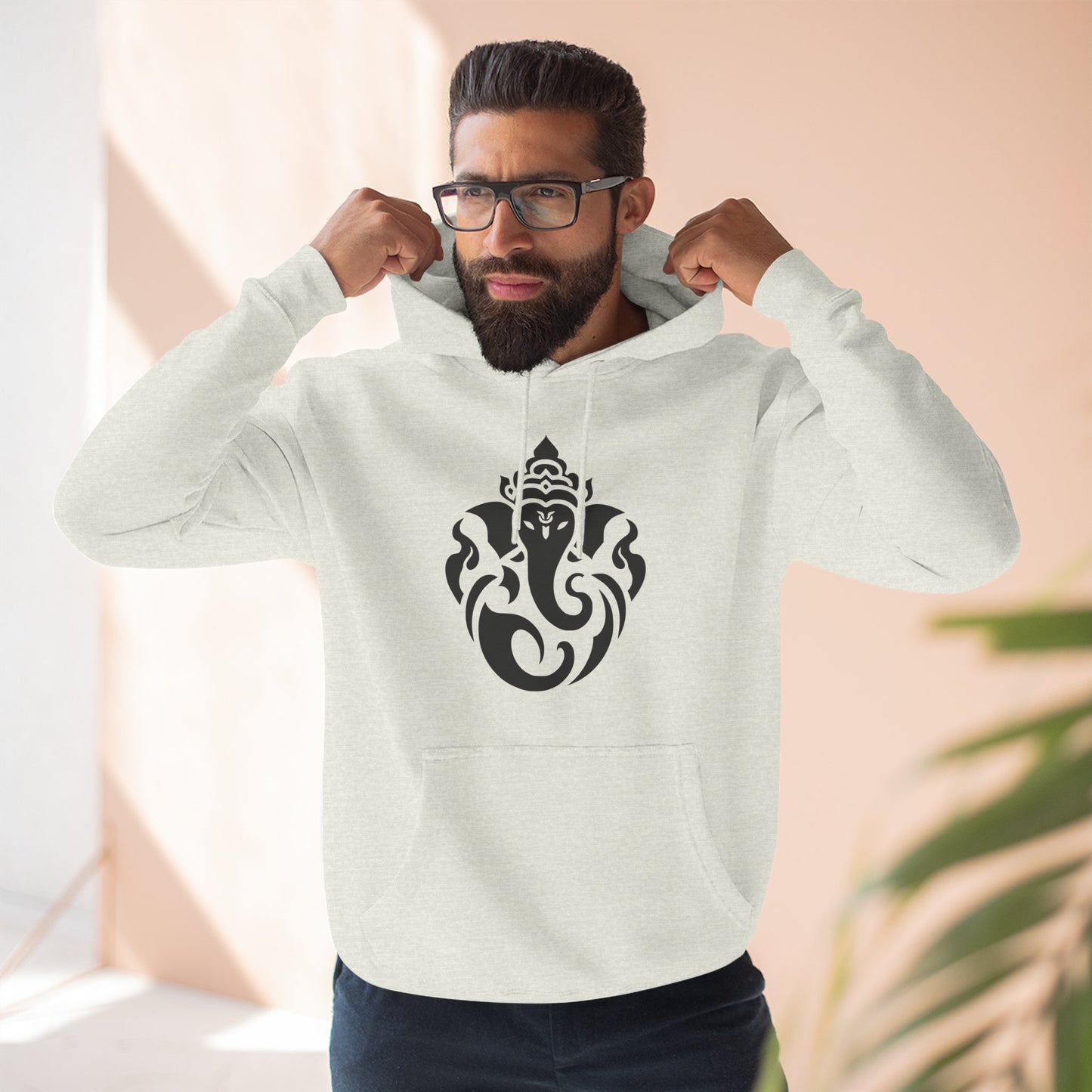 Ganesha Sweatshirt Fleece Hoodie, Men