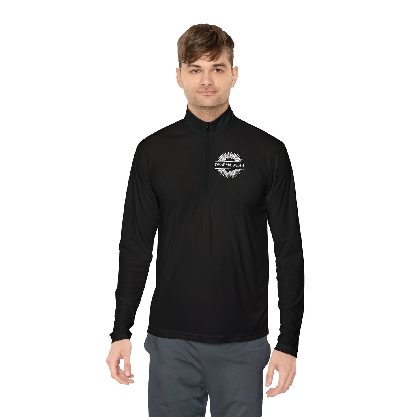 Ganesha Quarter-Zip Pullover Black, Men