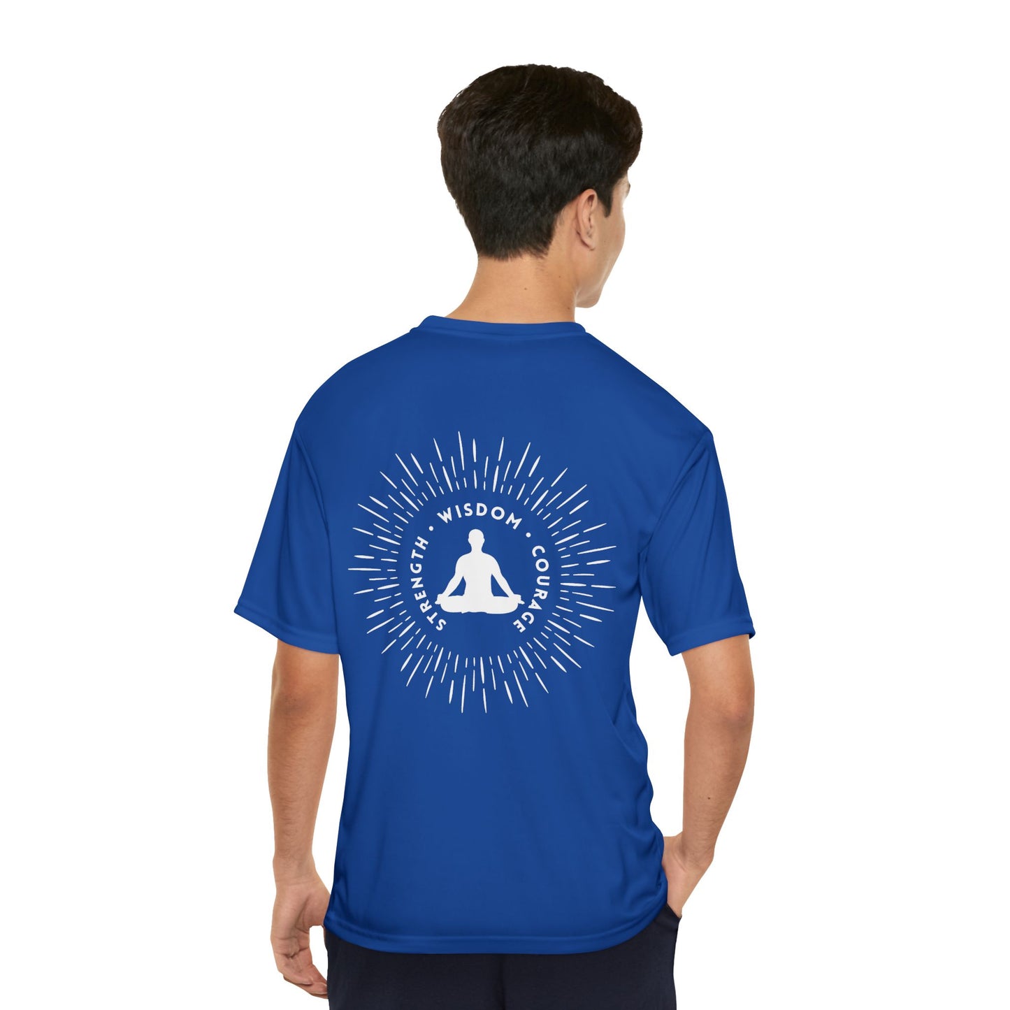 Strength, Wisdom, & Courage Performance T-Shirt, Men
