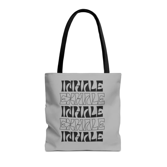 Inhale Exhale Inspirational Tote Bag
